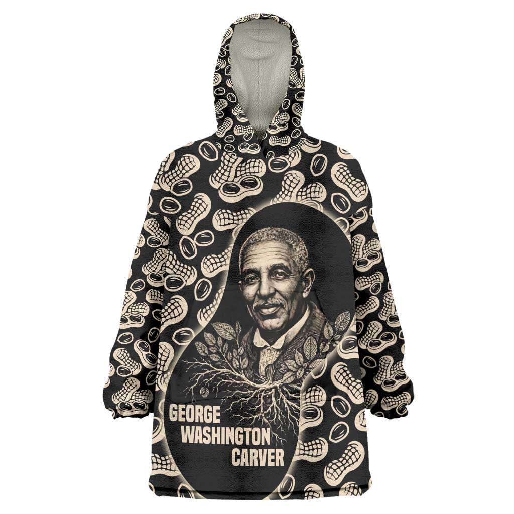 George Washington Carver Kid Wearable Blanket Hoodie Peanut From Soil Comes Knowledge Quote and Agricultural Roots - Wonder Print Shop
