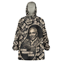 George Washington Carver Kid Wearable Blanket Hoodie Peanut From Soil Comes Knowledge Quote and Agricultural Roots - Wonder Print Shop