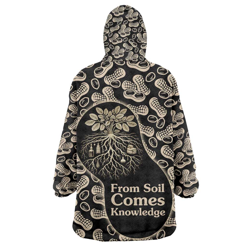 George Washington Carver Kid Wearable Blanket Hoodie Peanut From Soil Comes Knowledge Quote and Agricultural Roots - Wonder Print Shop
