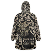 George Washington Carver Kid Wearable Blanket Hoodie Peanut From Soil Comes Knowledge Quote and Agricultural Roots - Wonder Print Shop