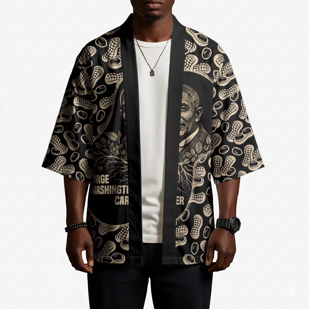 George Washington Carver Kimono Peanut From Soil Comes Knowledge Quote and Agricultural Roots - Wonder Print Shop