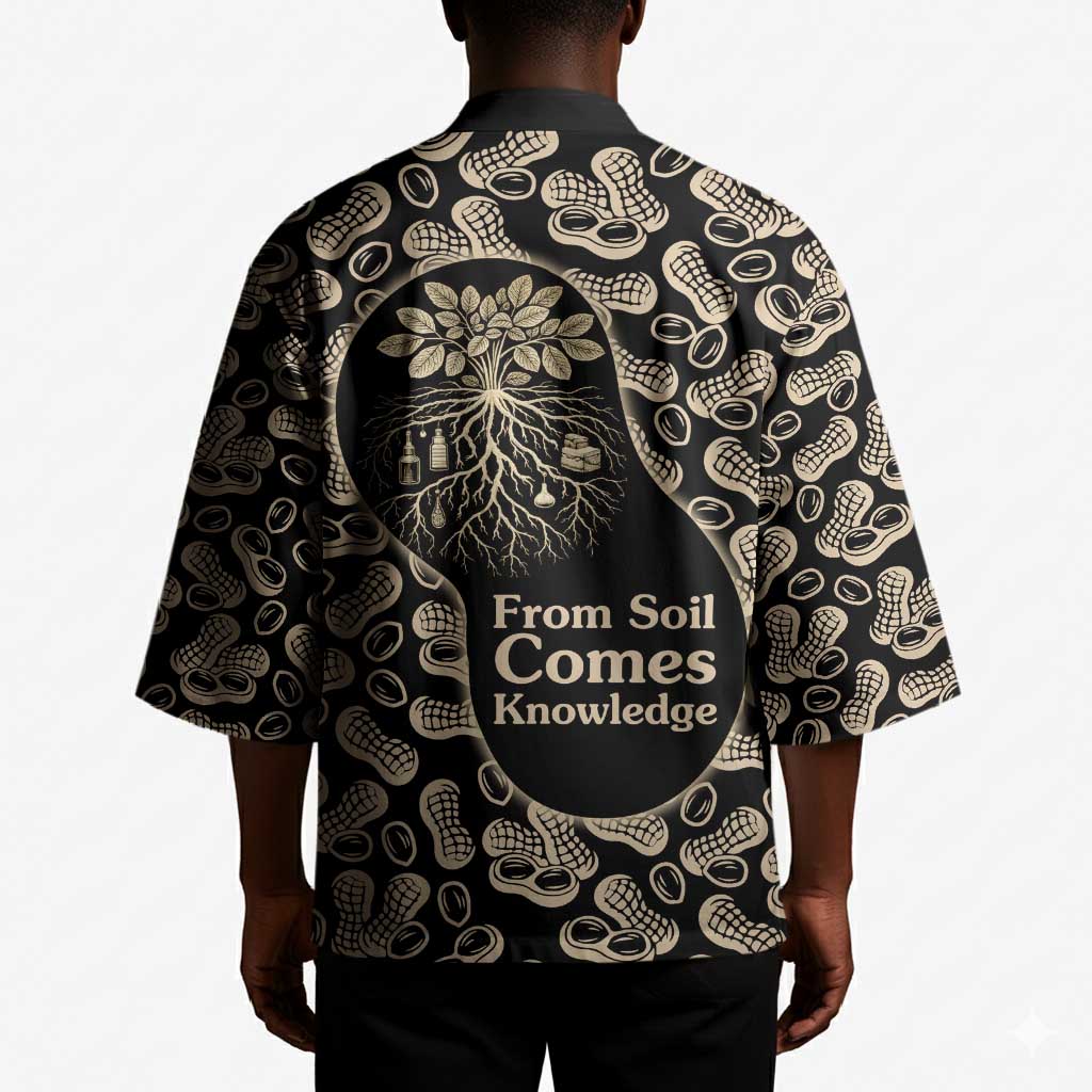 George Washington Carver Kimono Peanut From Soil Comes Knowledge Quote and Agricultural Roots - Wonder Print Shop
