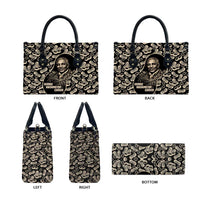 George Washington Carver Leather Bag Peanut From Soil Comes Knowledge Quote and Agricultural Roots - Wonder Print Shop