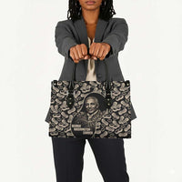 George Washington Carver Leather Bag Peanut From Soil Comes Knowledge Quote and Agricultural Roots - Wonder Print Shop