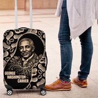 George Washington Carver Luggage Cover Peanut From Soil Comes Knowledge Quote and Agricultural Roots - Wonder Print Shop