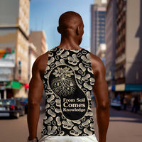 George Washington Carver Men Tank Top Peanut From Soil Comes Knowledge Quote and Agricultural Roots - Wonder Print Shop