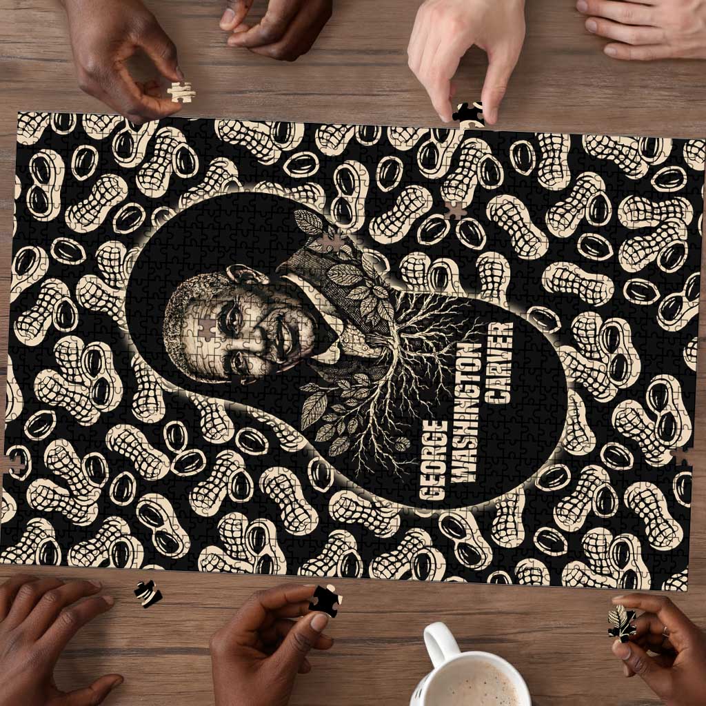 George Washington Carver Puzzle Peanut From Soil Comes Knowledge Quote and Agricultural Roots - Wonder Print Shop