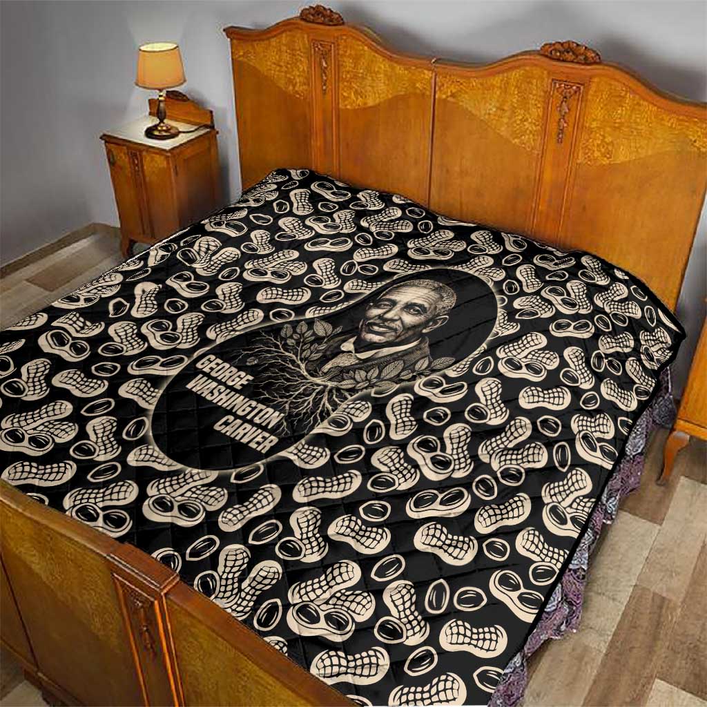 George Washington Carver Quilt Peanut From Soil Comes Knowledge Quote and Agricultural Roots - Wonder Print Shop