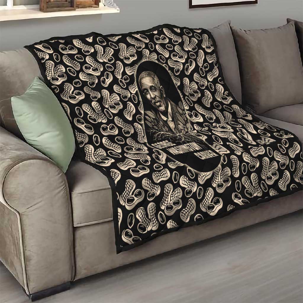 George Washington Carver Quilt Peanut From Soil Comes Knowledge Quote and Agricultural Roots - Wonder Print Shop