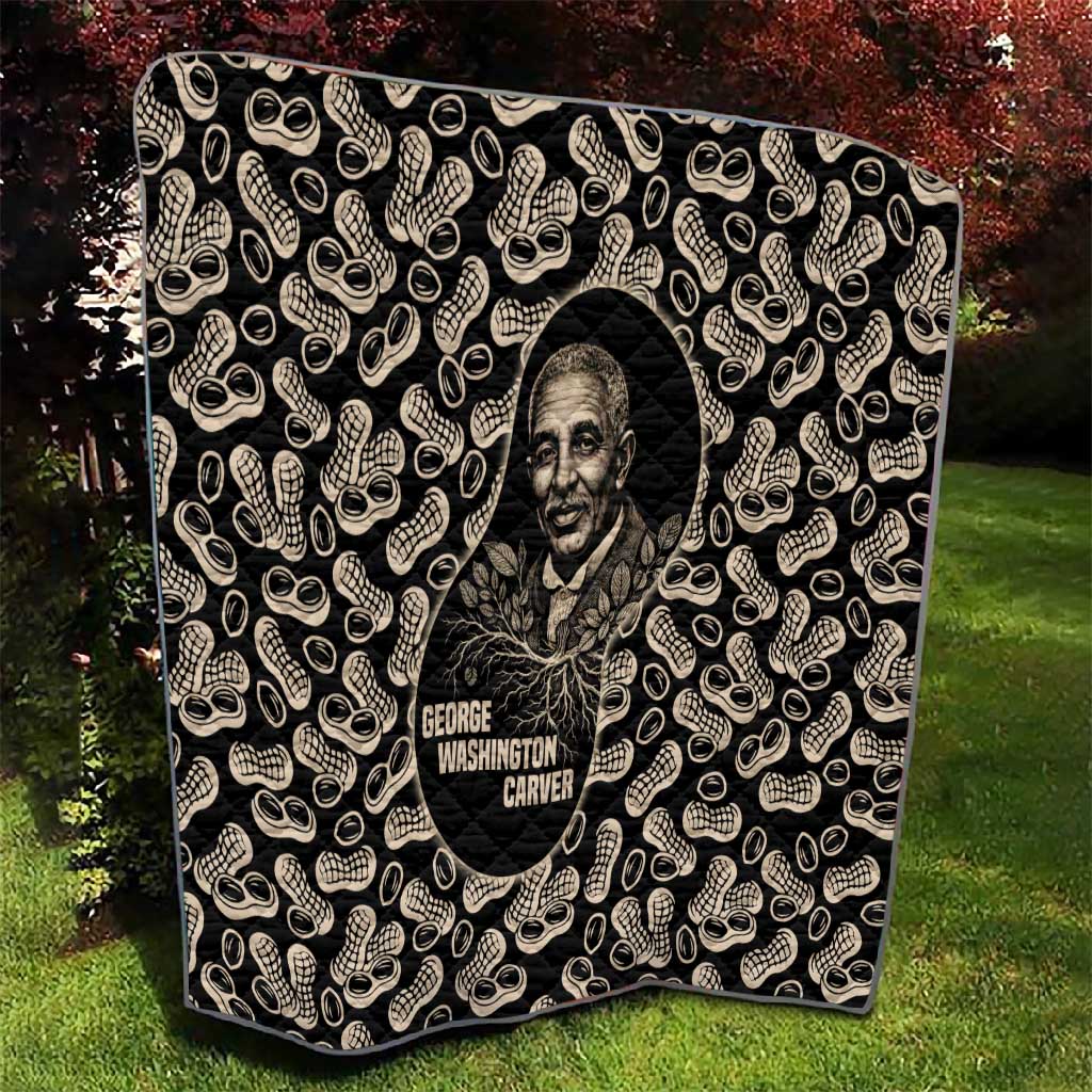 George Washington Carver Quilt Peanut From Soil Comes Knowledge Quote and Agricultural Roots - Wonder Print Shop