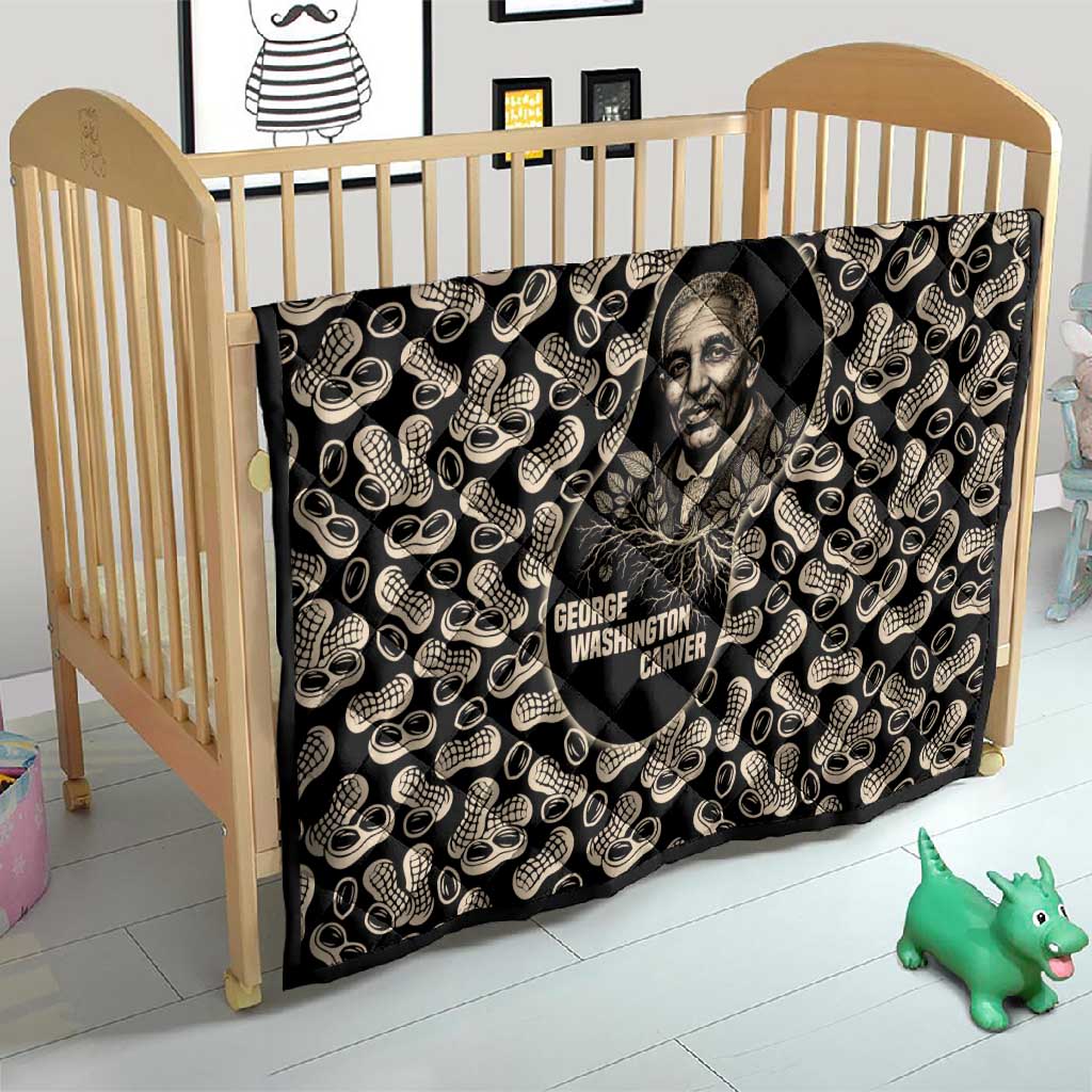 George Washington Carver Quilt Peanut From Soil Comes Knowledge Quote and Agricultural Roots - Wonder Print Shop