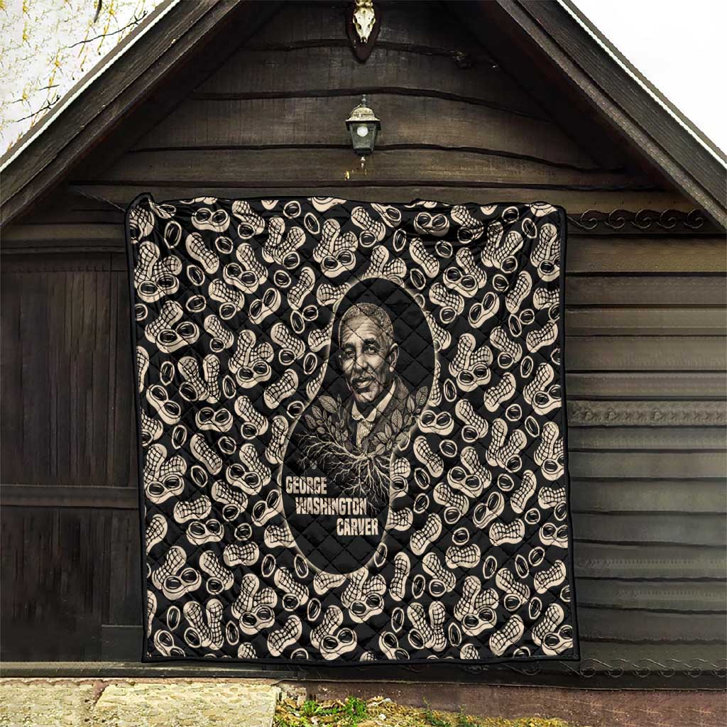 George Washington Carver Quilt Peanut From Soil Comes Knowledge Quote and Agricultural Roots - Wonder Print Shop