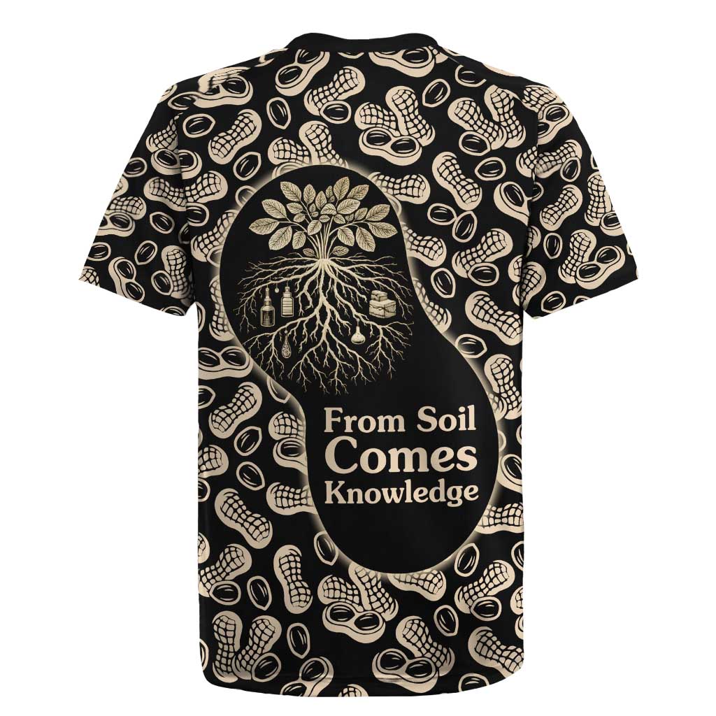 George Washington Carver Rugby Jersey Peanut From Soil Comes Knowledge Quote and Agricultural Roots - Wonder Print Shop
