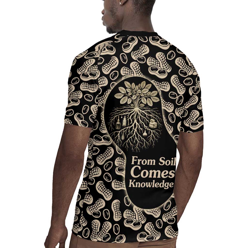 George Washington Carver Rugby Jersey Peanut From Soil Comes Knowledge Quote and Agricultural Roots - Wonder Print Shop