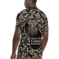 George Washington Carver Rugby Jersey Peanut From Soil Comes Knowledge Quote and Agricultural Roots - Wonder Print Shop