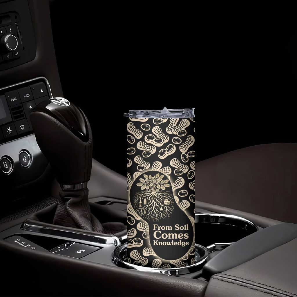 George Washington Carver Skinny Tumbler Peanut From Soil Comes Knowledge Quote and Agricultural Roots - Wonder Print Shop