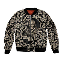 George Washington Carver Sleeve Zip Bomber Jacket Peanut From Soil Comes Knowledge Quote and Agricultural Roots - Wonder Print Shop