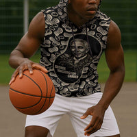 George Washington Carver Sleeveless Hoodie Peanut From Soil Comes Knowledge Quote and Agricultural Roots - Wonder Print Shop