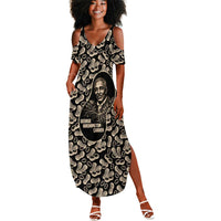 George Washington Carver Summer Maxi Dress Peanut From Soil Comes Knowledge Quote and Agricultural Roots - Wonder Print Shop