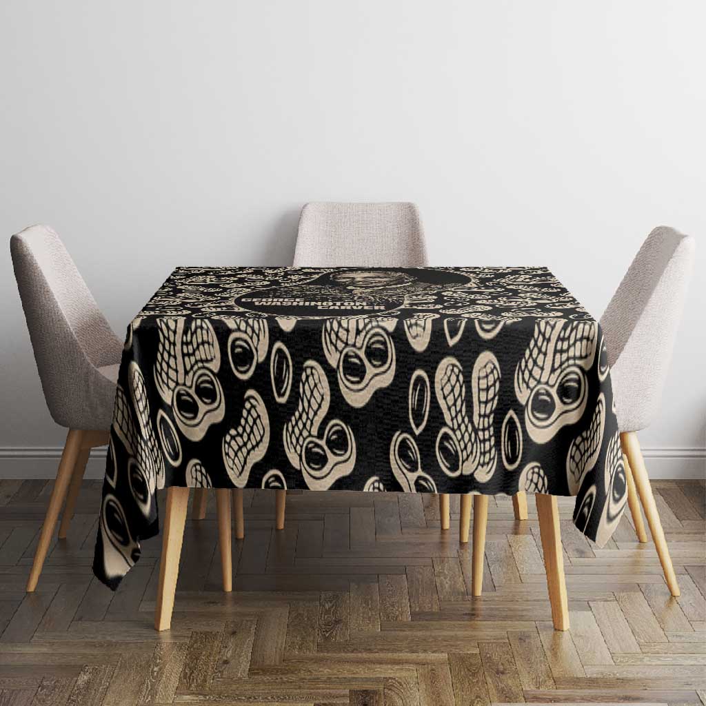 George Washington Carver Tablecloth Peanut From Soil Comes Knowledge Quote and Agricultural Roots - Wonder Print Shop