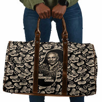 George Washington Carver Travel Bag Peanut From Soil Comes Knowledge Quote and Agricultural Roots - Wonder Print Shop