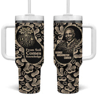 George Washington Carver Tumbler With Handle Peanut From Soil Comes Knowledge Quote and Agricultural Roots - Wonder Print Shop