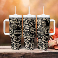 George Washington Carver Tumbler With Handle Peanut From Soil Comes Knowledge Quote and Agricultural Roots - Wonder Print Shop