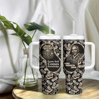George Washington Carver Tumbler With Handle Peanut From Soil Comes Knowledge Quote and Agricultural Roots - Wonder Print Shop