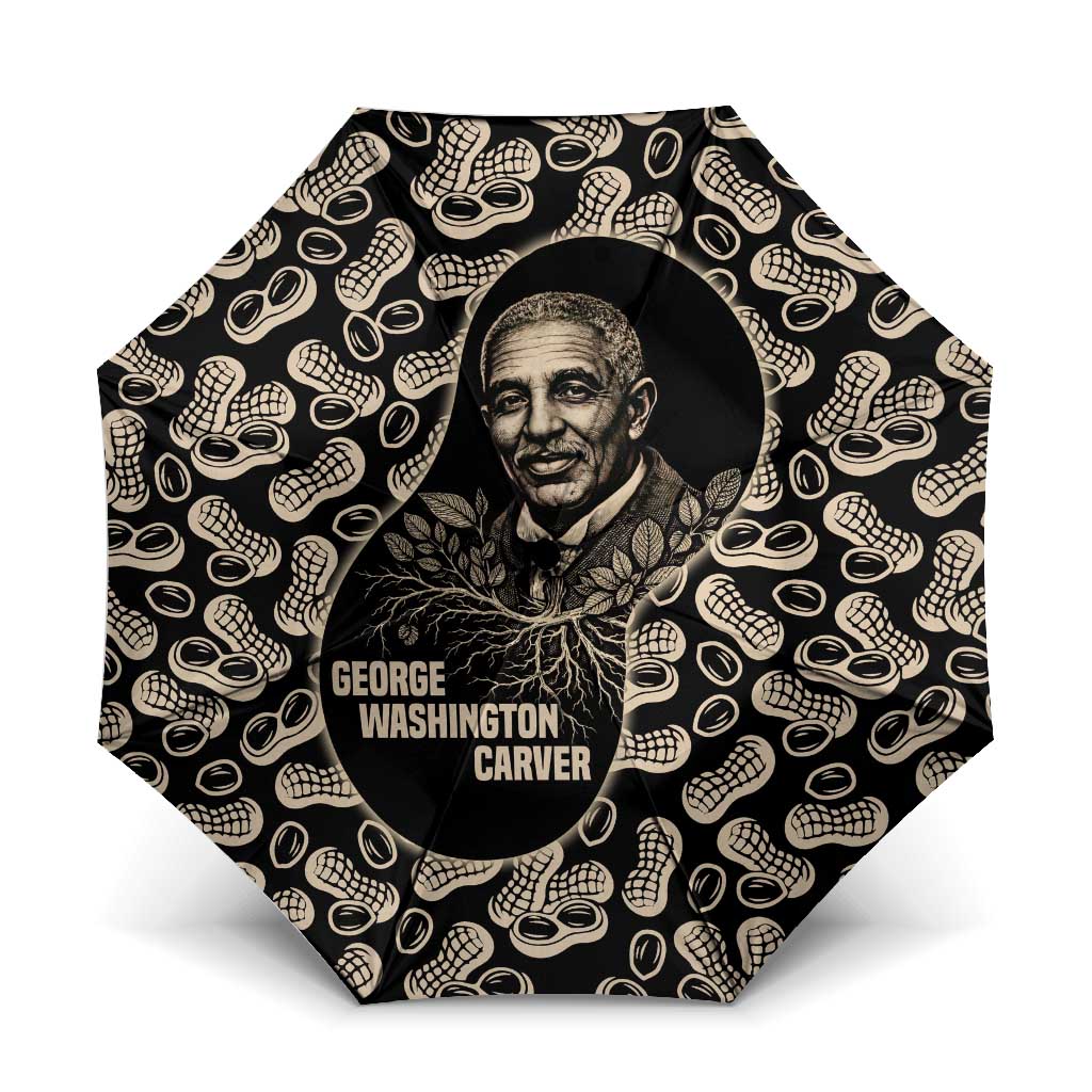 George Washington Carver Umbrella Peanut From Soil Comes Knowledge Quote and Agricultural Roots - Wonder Print Shop