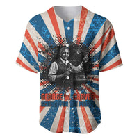 George Washington Carver Baseball Jersey with Science Teaching Scene, Education Is the Key Quote - Wonder Print Shop