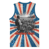 George Washington Carver Basketball Jersey with Science Teaching Scene, Education Is the Key Quote - Wonder Print Shop