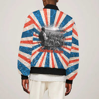 George Washington Carver Bomber Jacket with Science Teaching Scene, Education Is the Key Quote - Wonder Print Shop