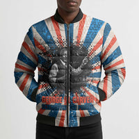 George Washington Carver Bomber Puffer Jacket with Science Teaching Scene, Education Is the Key Quote - Wonder Print Shop