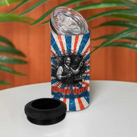George Washington Carver 4 in 1 Can Cooler Tumbler with Science Teaching Scene, Education Is the Key Quote - Wonder Print Shop