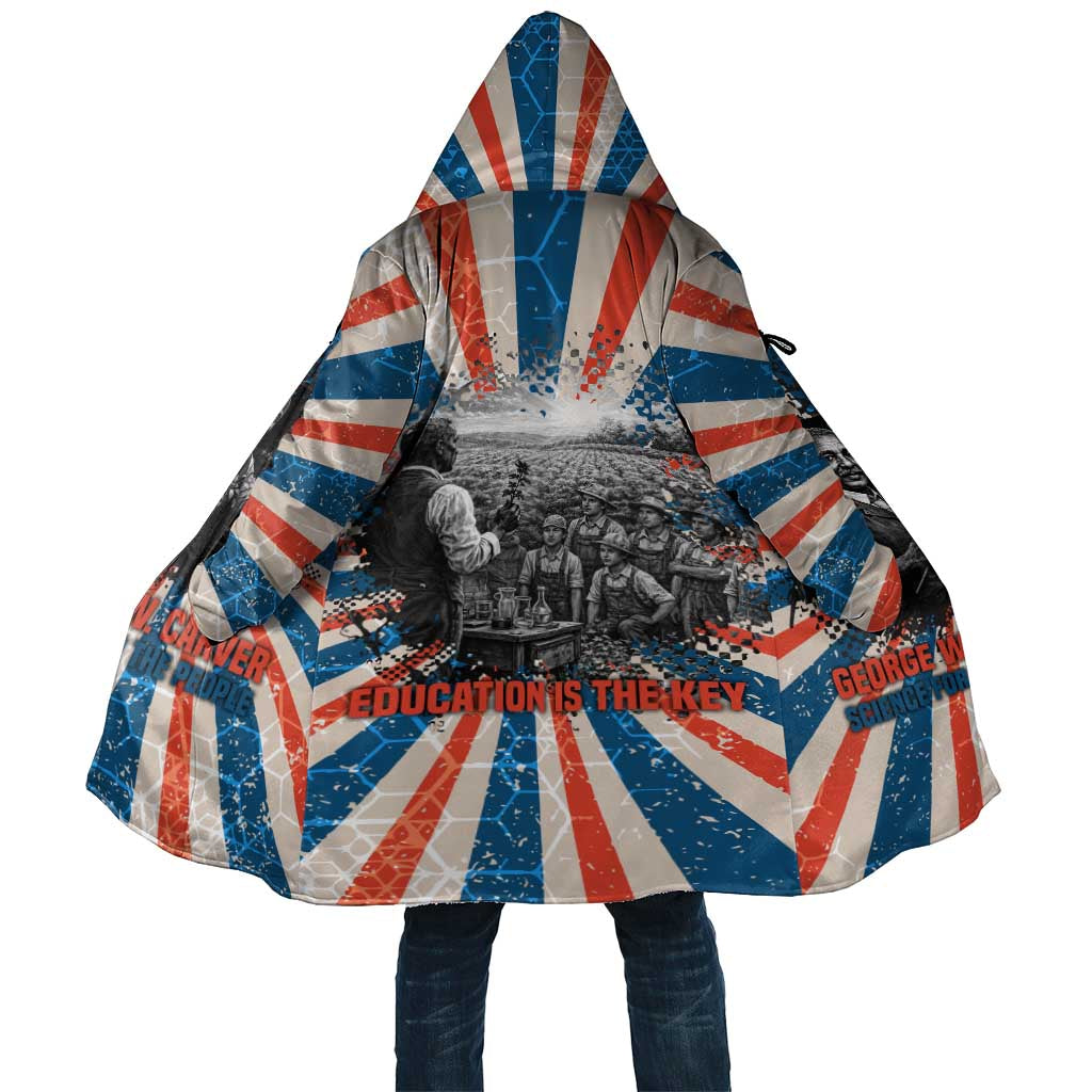 George Washington Carver Cloak with Science Teaching Scene, Education Is the Key Quote - Wonder Print Shop