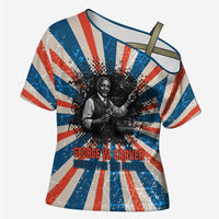 George Washington Carver Cross Shoulder Shirt with Science Teaching Scene, Education Is the Key Quote - Wonder Print Shop