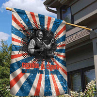 George Washington Carver Garden Flag with Science Teaching Scene, Education Is the Key Quote - Wonder Print Shop