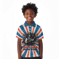 George Washington Carver Kid Polo Shirt with Science Teaching Scene, Education Is the Key Quote - Wonder Print Shop