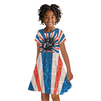 George Washington Carver Kid Short Sleeve Dress with Science Teaching Scene, Education Is the Key Quote - Wonder Print Shop