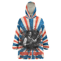 George Washington Carver Kid Wearable Blanket Hoodie with Science Teaching Scene, Education Is the Key Quote - Wonder Print Shop