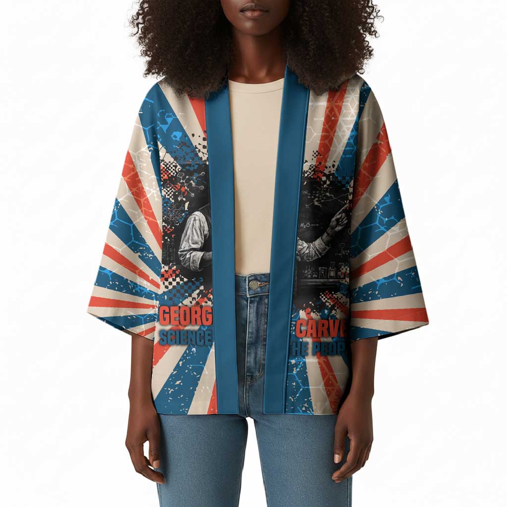 George Washington Carver Kimono with Science Teaching Scene, Education Is the Key Quote - Wonder Print Shop