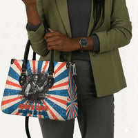 George Washington Carver Leather Bag with Science Teaching Scene, Education Is the Key Quote - Wonder Print Shop