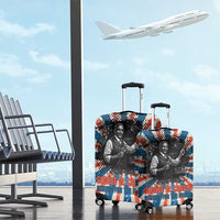 George Washington Carver Luggage Cover with Science Teaching Scene, Education Is the Key Quote - Wonder Print Shop