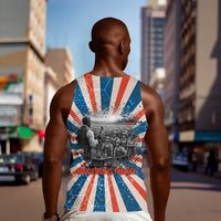 George Washington Carver Men Tank Top with Science Teaching Scene, Education Is the Key Quote - Wonder Print Shop