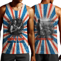 George Washington Carver Men Tank Top with Science Teaching Scene, Education Is the Key Quote - Wonder Print Shop
