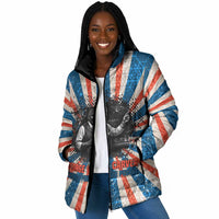 George Washington Carver Padded Jacket with Science Teaching Scene, Education Is the Key Quote - Wonder Print Shop