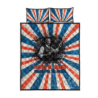 George Washington Carver Quilt Bed Set with Science Teaching Scene, Education Is the Key Quote - Wonder Print Shop
