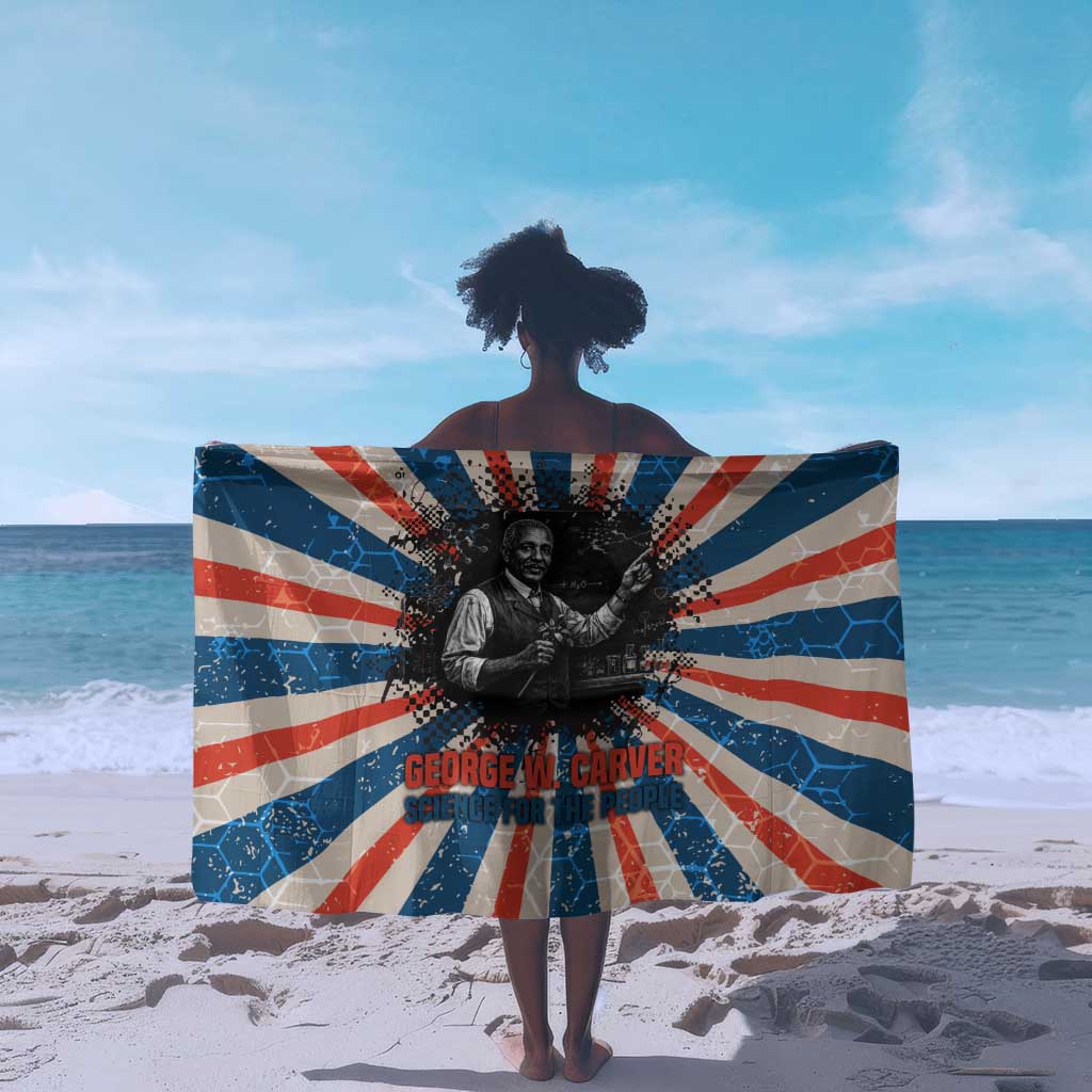 George Washington Carver Sarong with Science Teaching Scene, Education Is the Key Quote - Wonder Print Shop