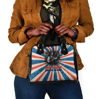 George Washington Carver Shoulder Handbag with Science Teaching Scene, Education Is the Key Quote - Wonder Print Shop