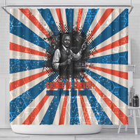 George Washington Carver Shower Curtain with Science Teaching Scene, Education Is the Key Quote - Wonder Print Shop